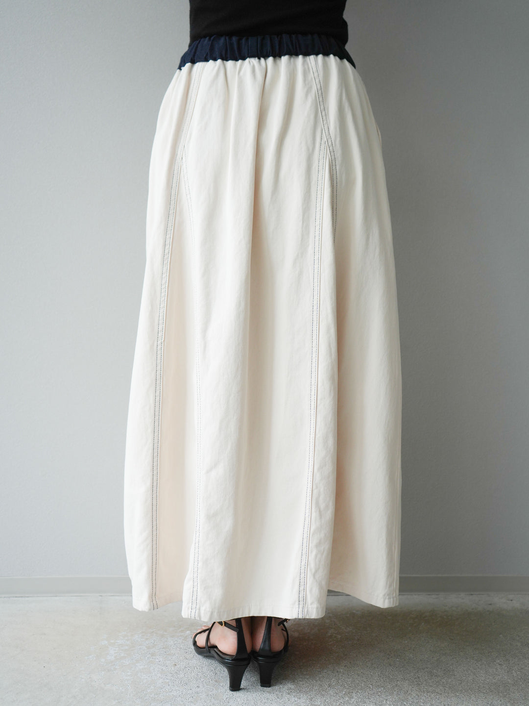 [SET]ステッチコットンツイルベスト＆スカートSET UP(2set)