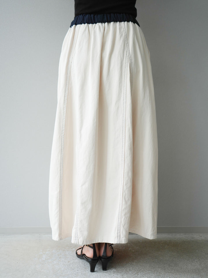 [SET]ステッチコットンツイルベスト＆スカートSET UP(2set)