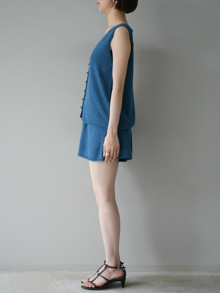 [SET]ニットベスト＆ショートパンツSET UP(2set)