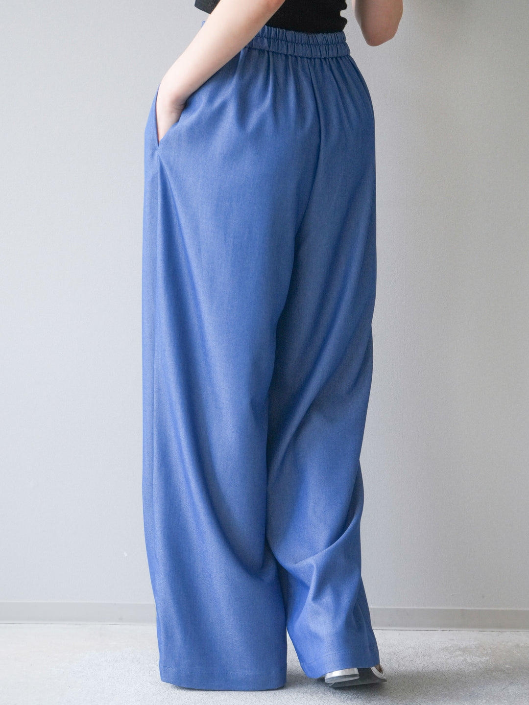 [予約]イージードレープスラックス/blue