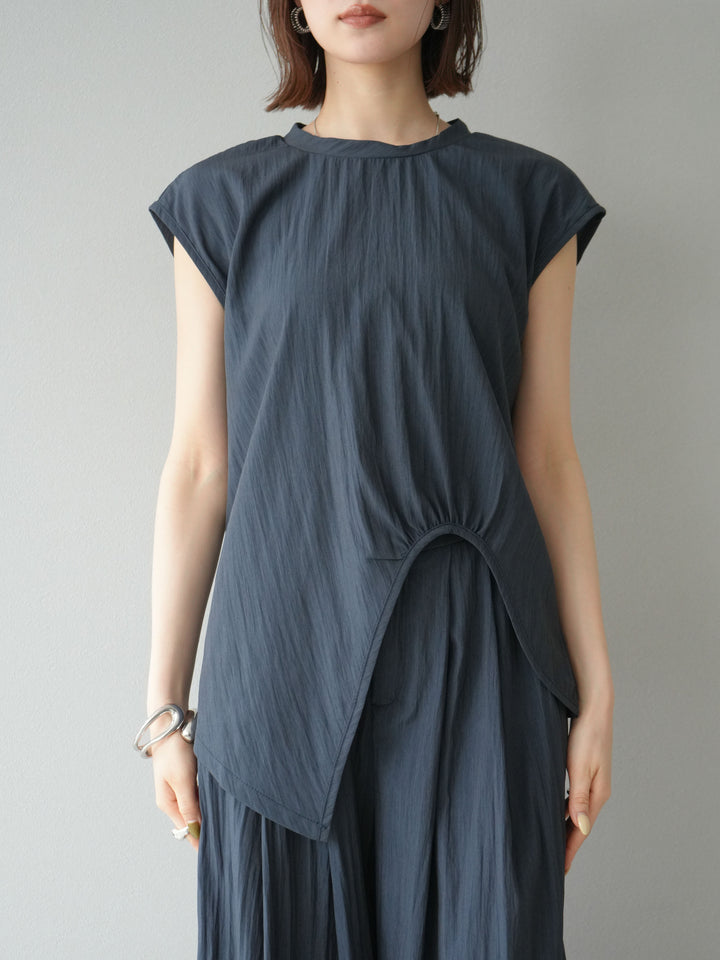 [SET] 不對稱套頭衫＆寬褲 SET UP（2套）