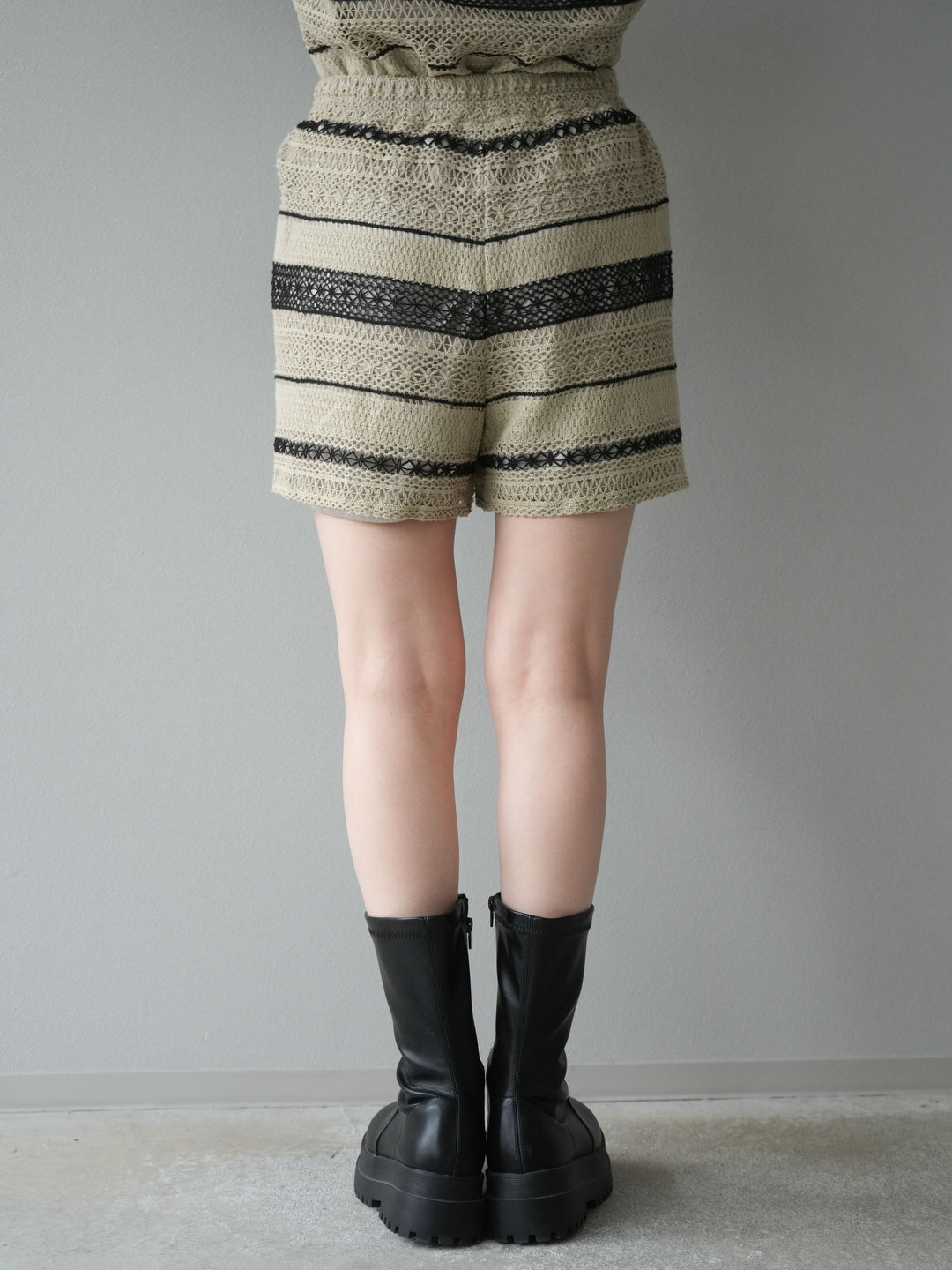 [SET]クロシェレースベスト＆ショートパンツSET UP(2set)