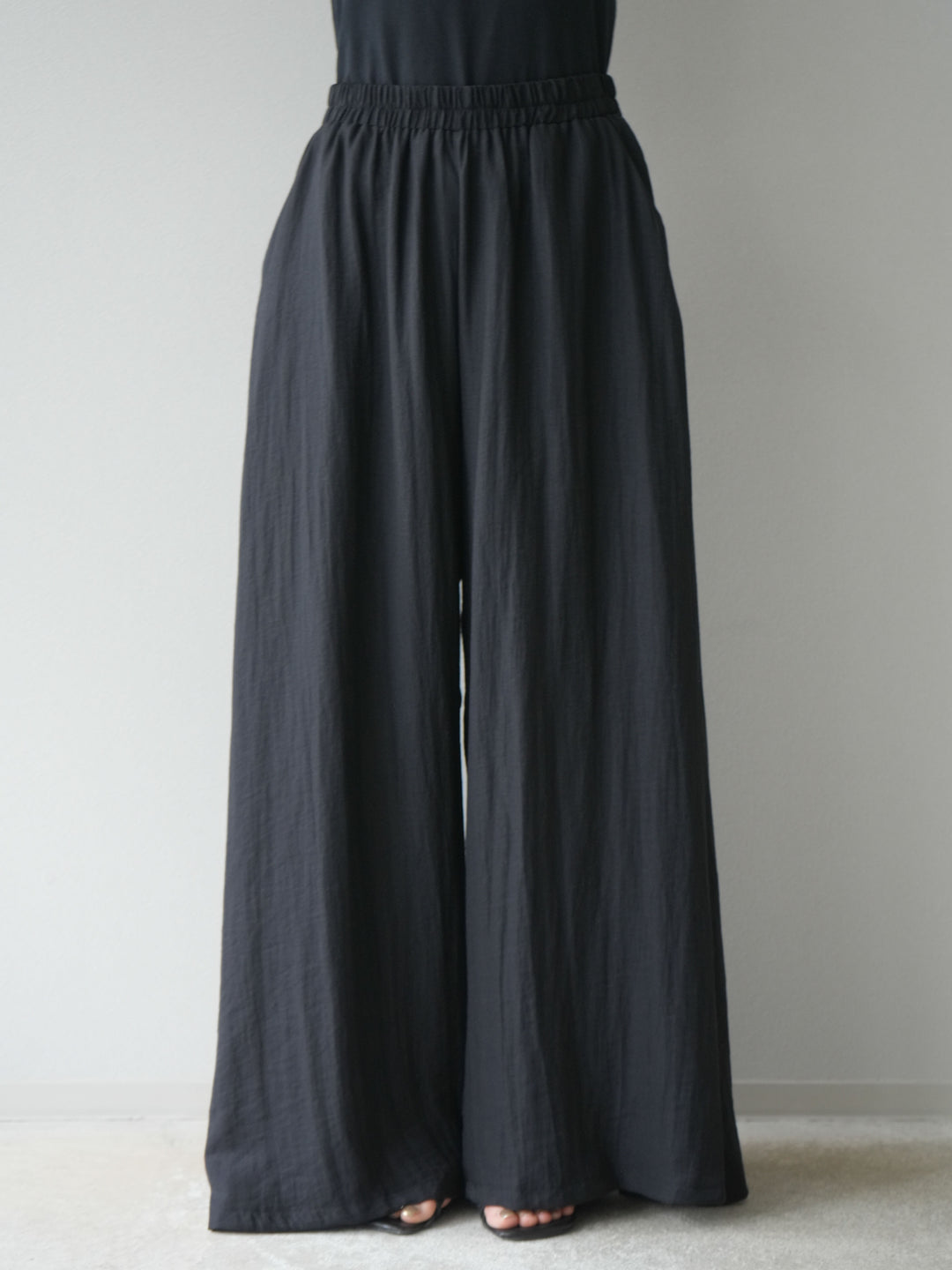 [SET]ホルターネックバックスリットブラウス＆スーパーワイドパンツSET UP(2set)