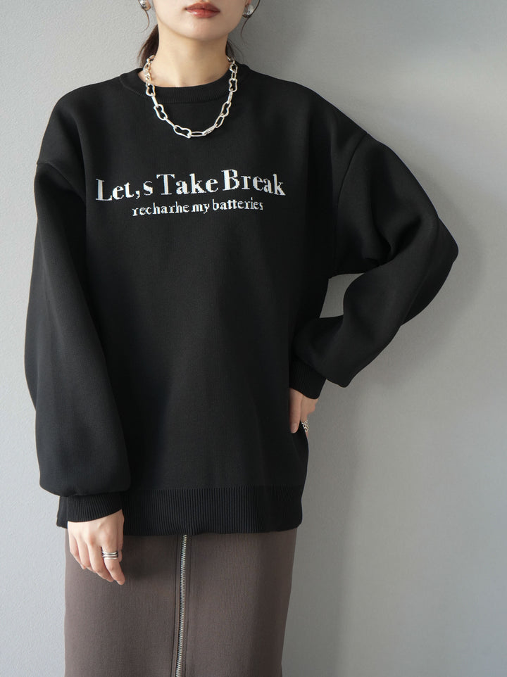 [予約]ミラノリブロゴニットプルオーバー/ブラック