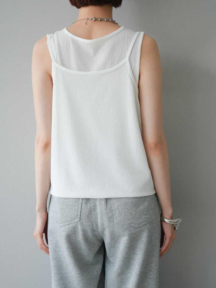[預訂] Ice Touch 2WAY Design 吊帶背心/白色