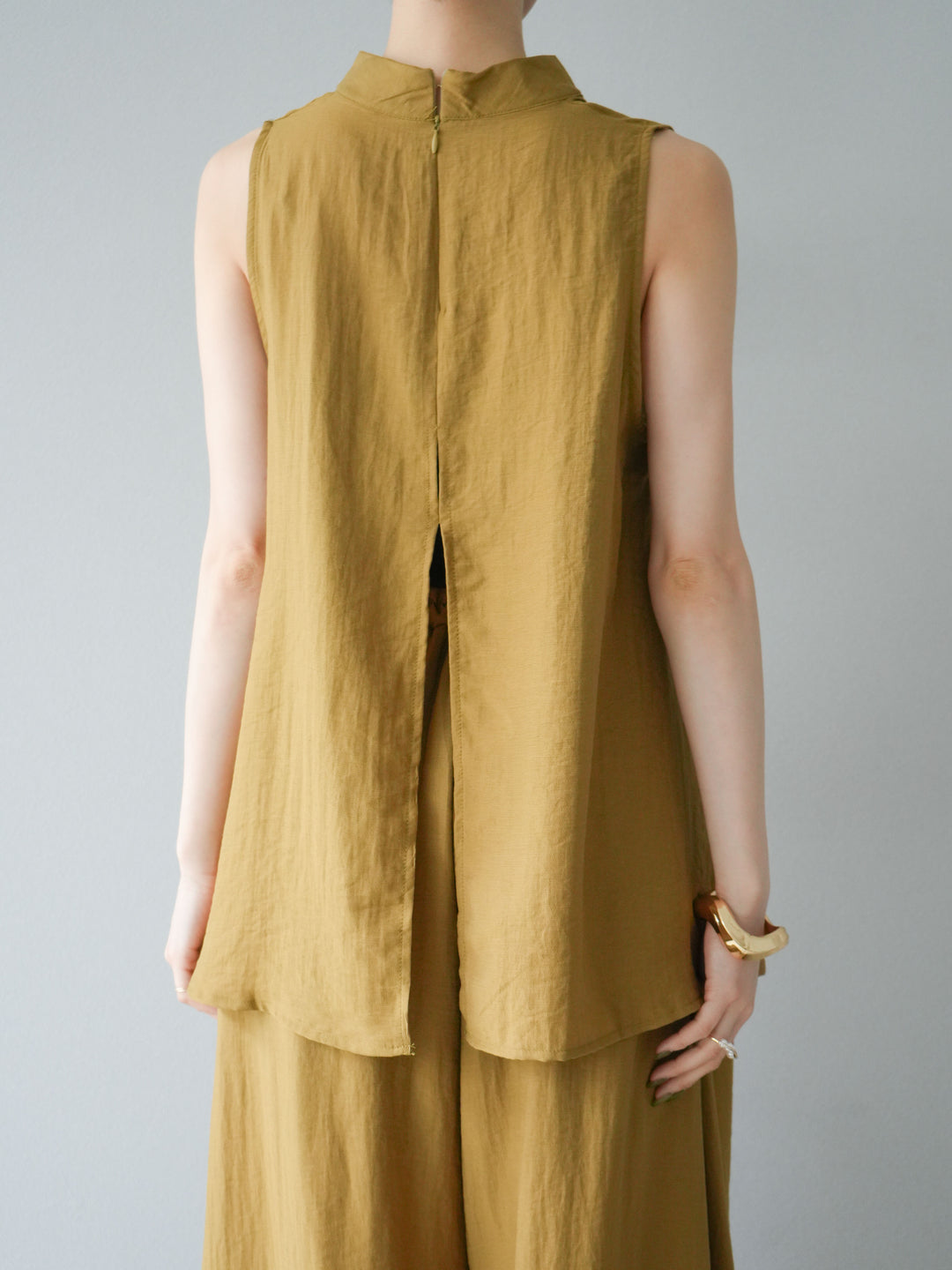 [SET]ホルターネックバックスリットブラウス＆スーパーワイドパンツSET UP(2set)