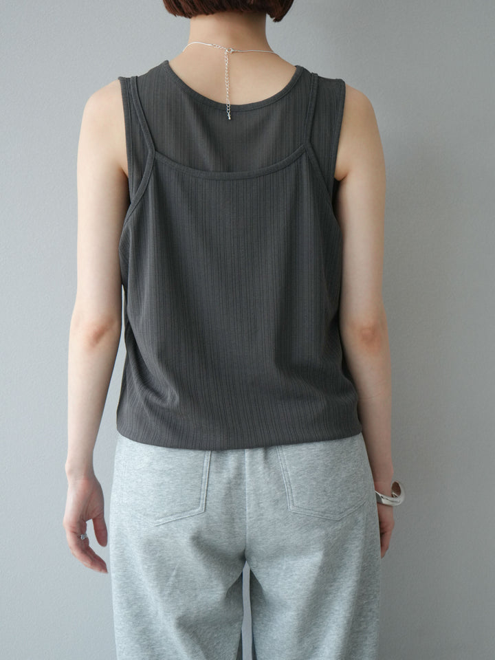 [預訂] Ice Touch 2WAY Design 吊帶背心/炭灰色