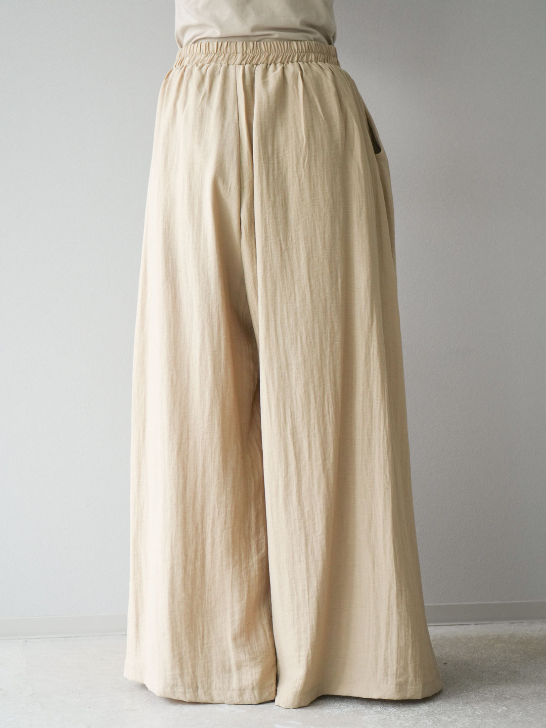 [SET]ホルターネックバックスリットブラウス＆スーパーワイドパンツSET UP(2set)