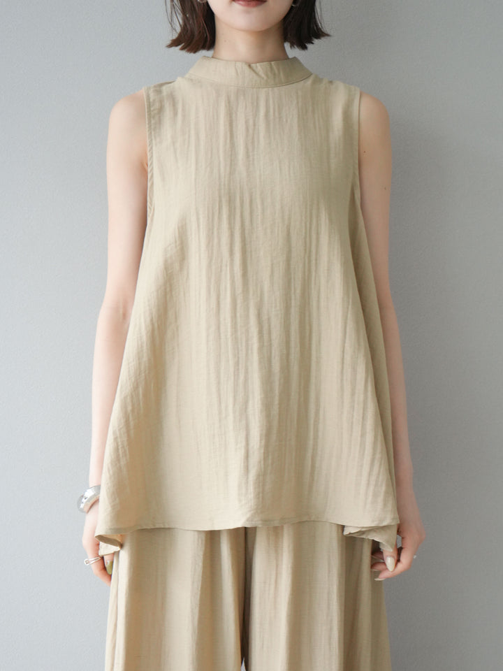 [SET]ホルターネックバックスリットブラウス＆スーパーワイドパンツSET UP(2set)