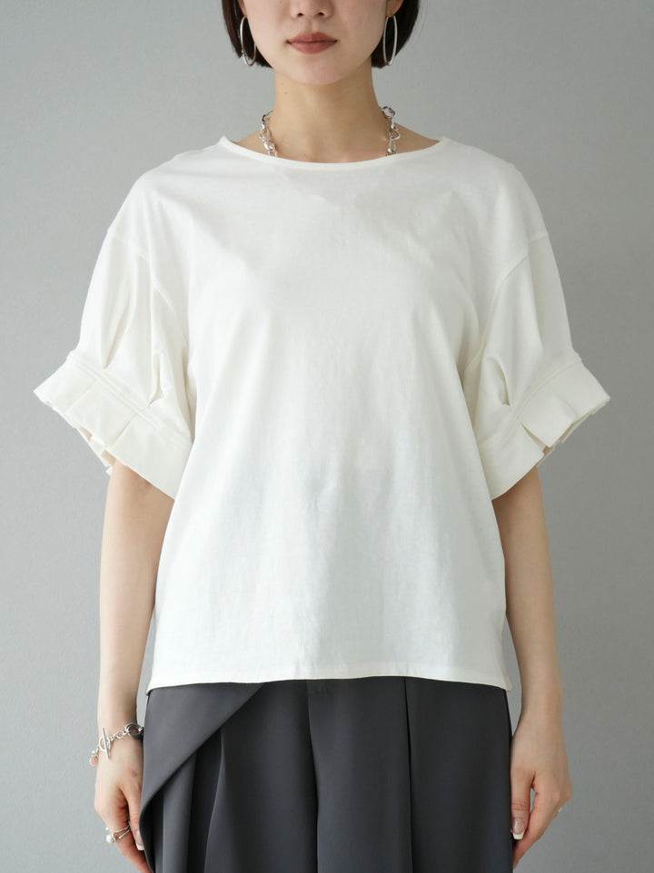 [Pre-order] Tuck Sleeve T-Shirt/White