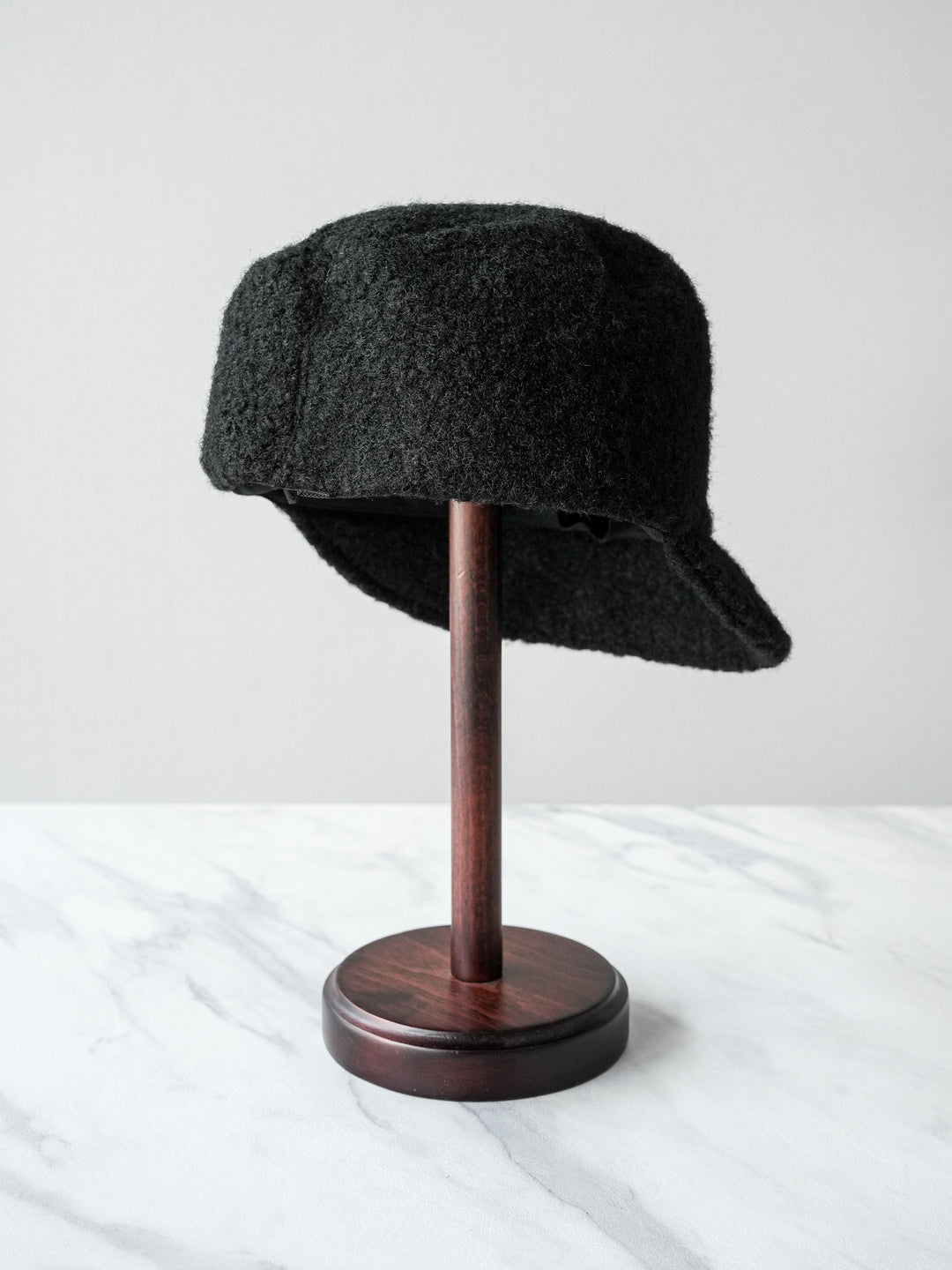 [予約]ウールタッチキャスケット/ブラック