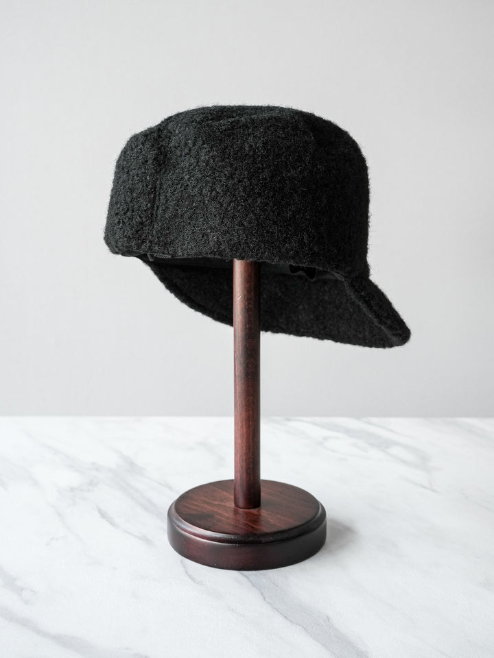 [予約]ウールタッチキャスケット/ブラック