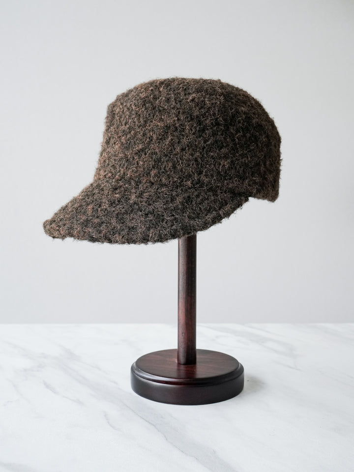 [予約]ウールタッチキャスケット/ブラウン