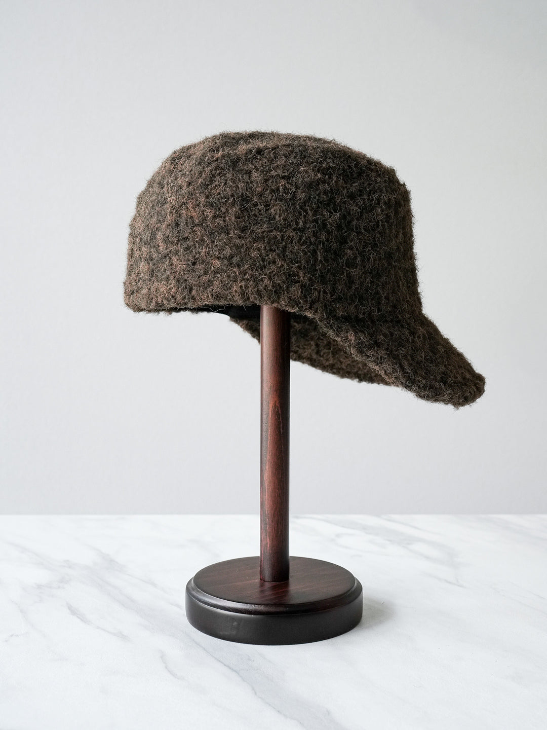 [予約]ウールタッチキャスケット/ブラウン