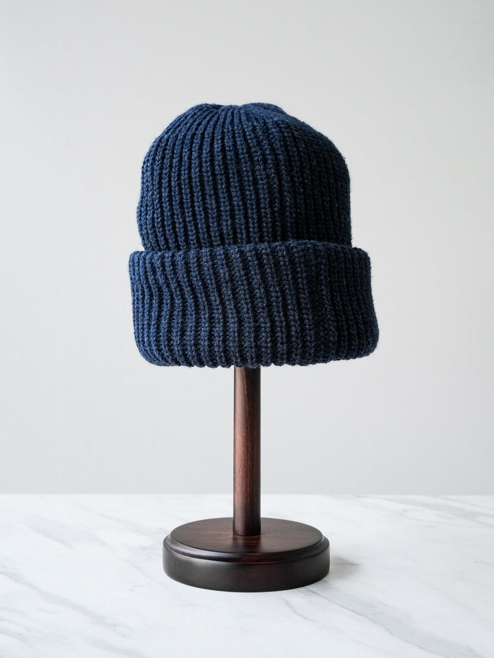 [予約]ニットビーニー/ネイビー