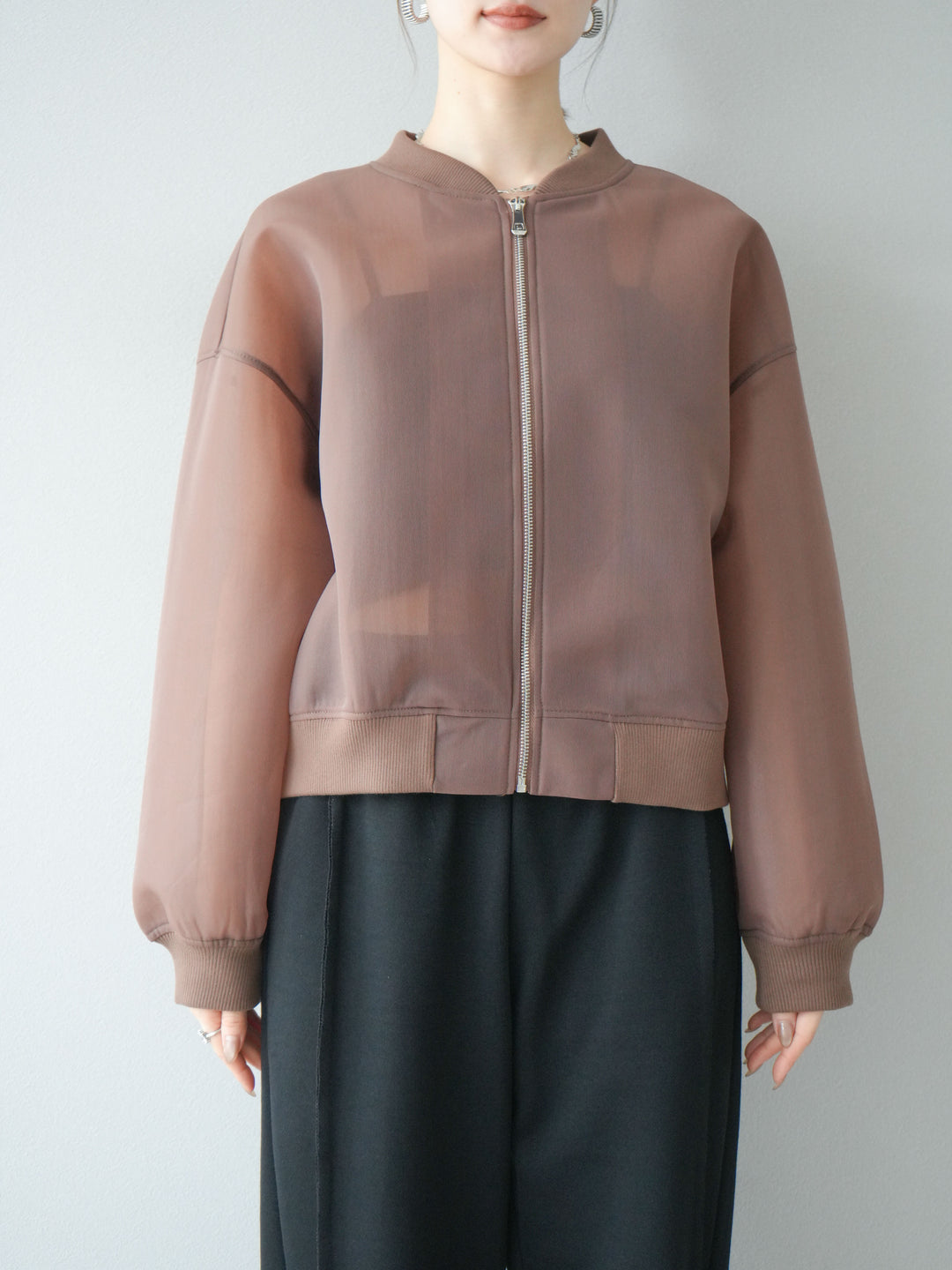 [予約]シアーダンボールボリュームスリーブMA-1/ブラウン