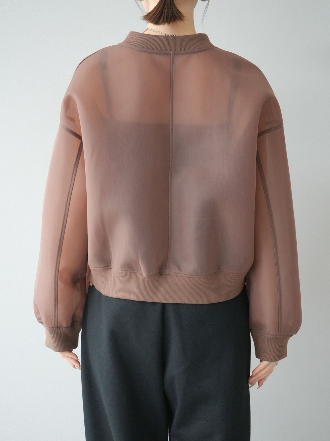 [予約]シアーダンボールボリュームスリーブMA-1/ブラウン