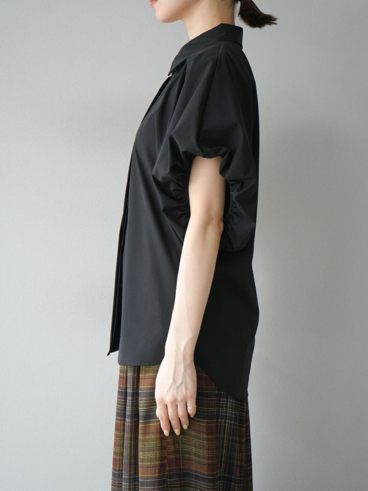 [予約]ICE TOUCHパフスリーブシャツ/ブラック