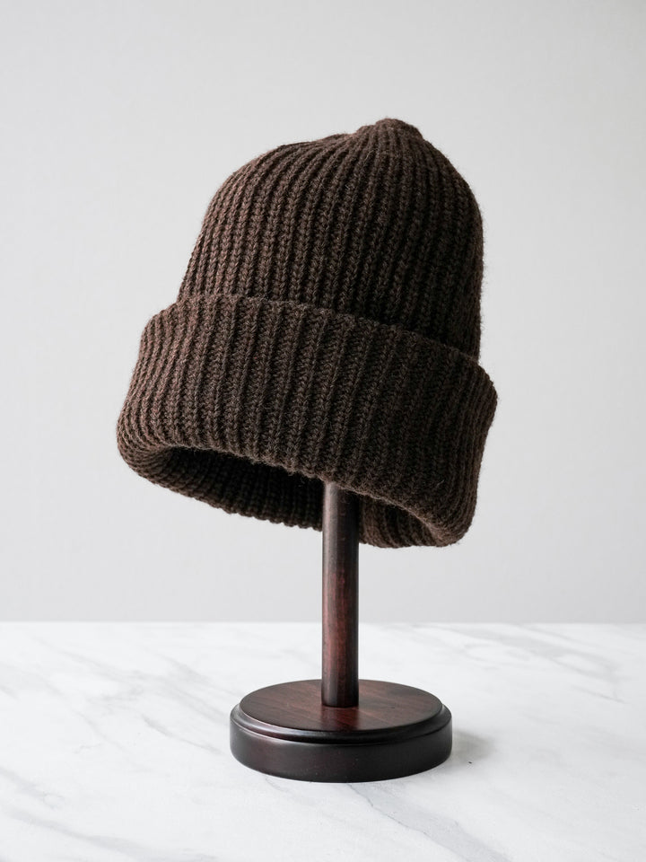 [予約]ニットビーニー/ブラウン