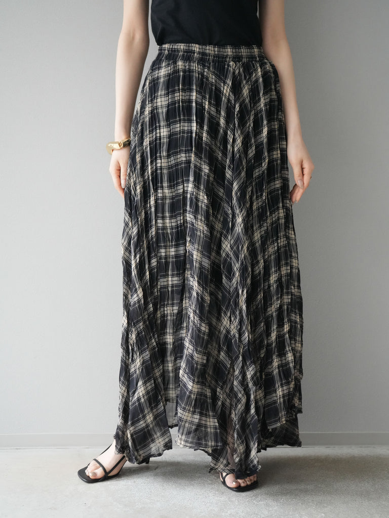 美品 アシードンクラウド Handwerker ウールチェック スカート S ASEEDONCLOUD アシードンクラウド HandWerker skirt スカート