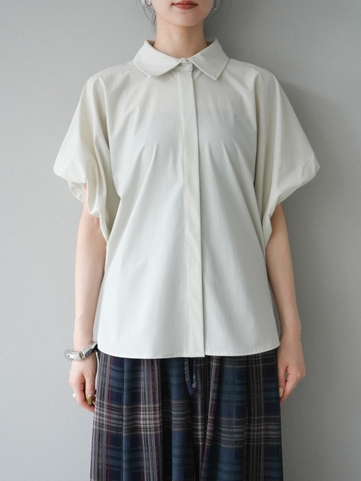 [予約]ICE TOUCHパフスリーブシャツ/オフグレー