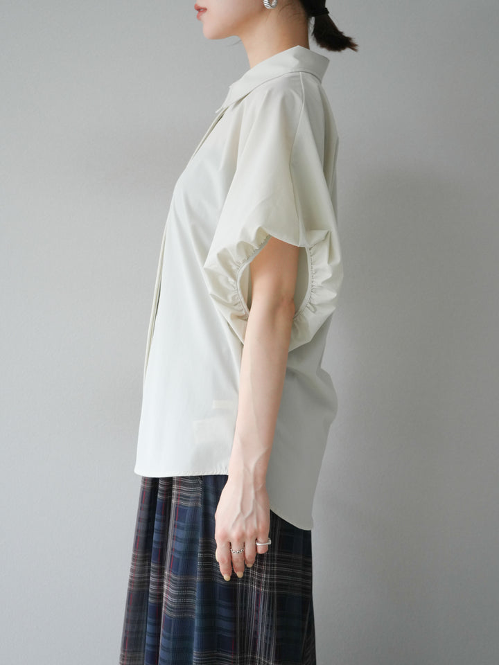 [予約]ICE TOUCHパフスリーブシャツ/オフグレー