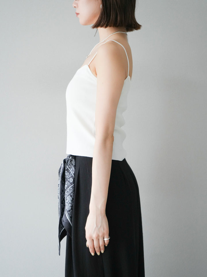 [予約]レーヨンニットキャミソール/オフ