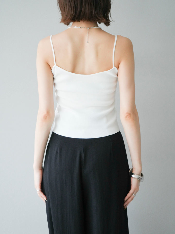 [予約]レーヨンニットキャミソール/オフ