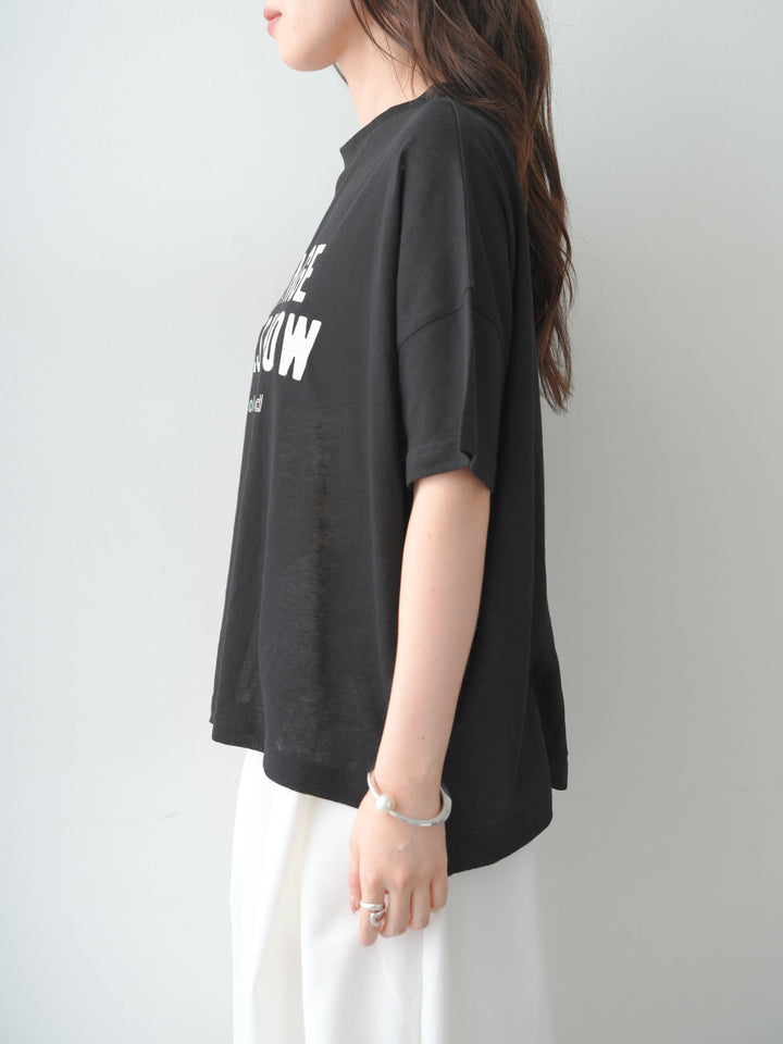 [予約]シアースラブロゴワイドTEE/black