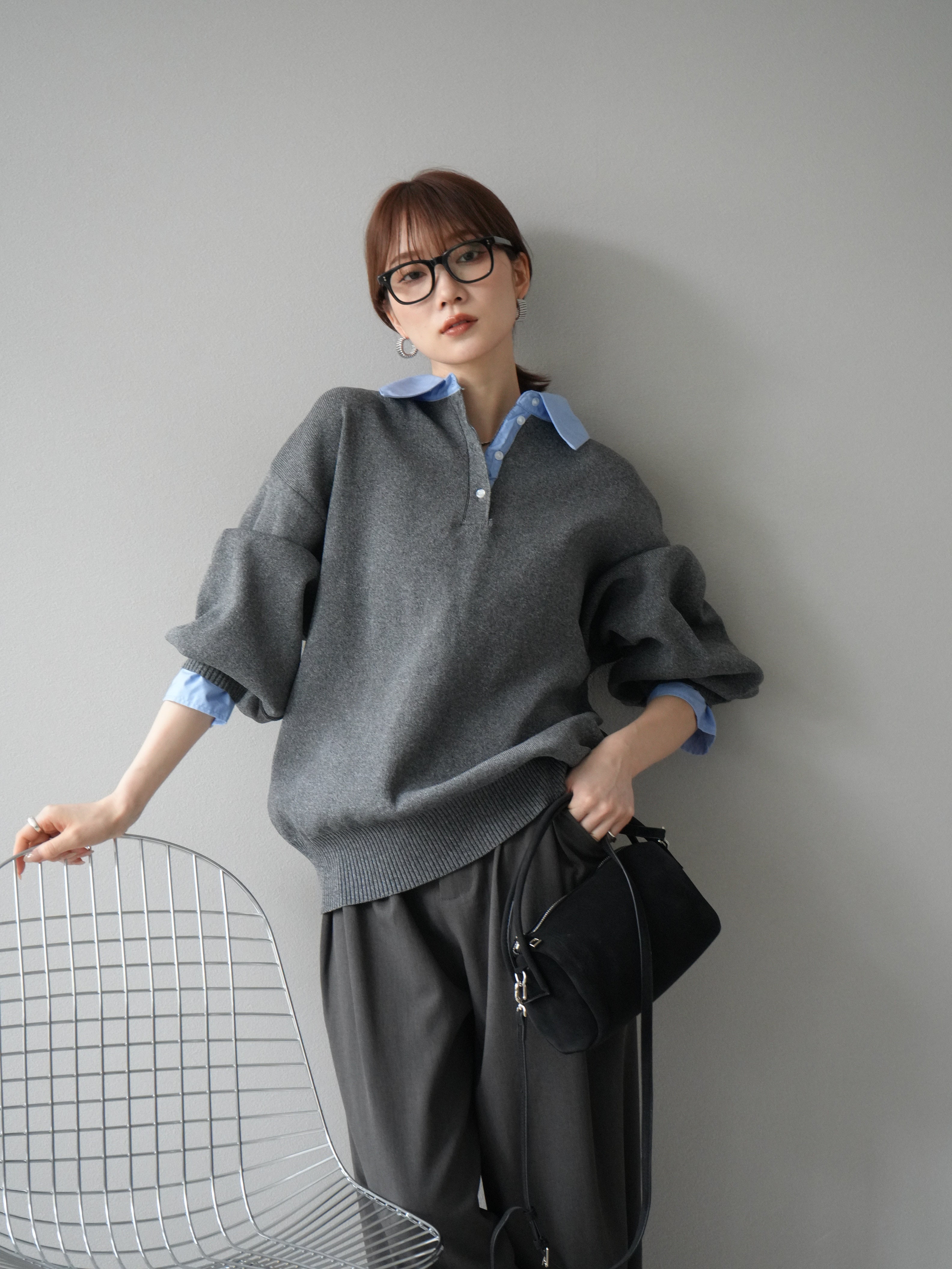 SET]襟付きポロニットプルオーバー+選べるアクセセット(2set) – Lumier