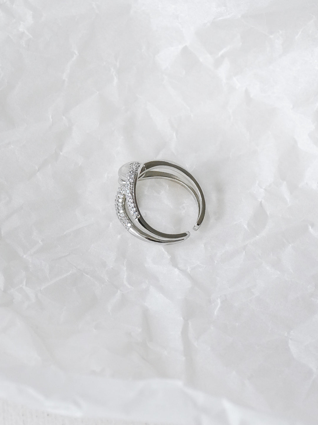 [予約]フロスツイストビジューリング/silver