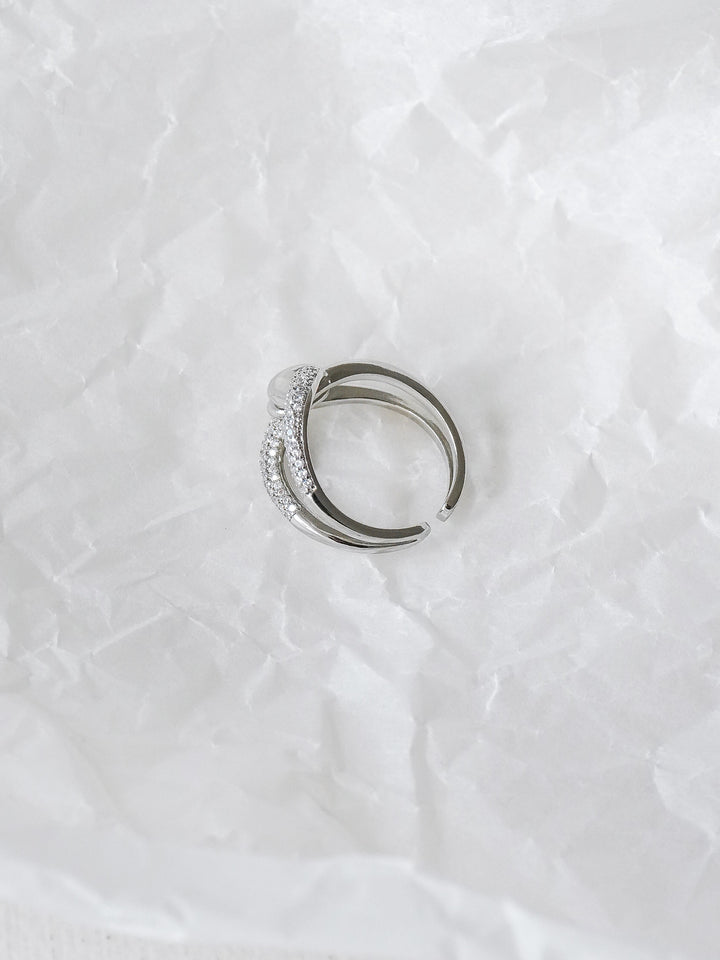 [予約]フロスツイストビジューリング/silver