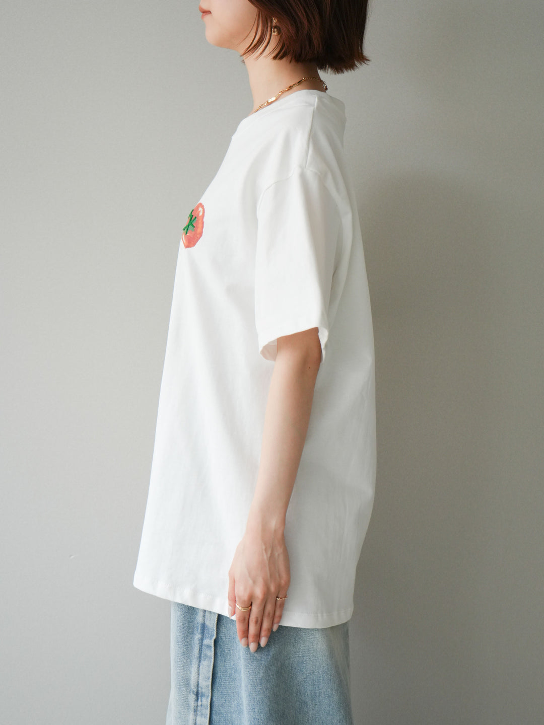 【預購】番茄刺繡T卹/白色