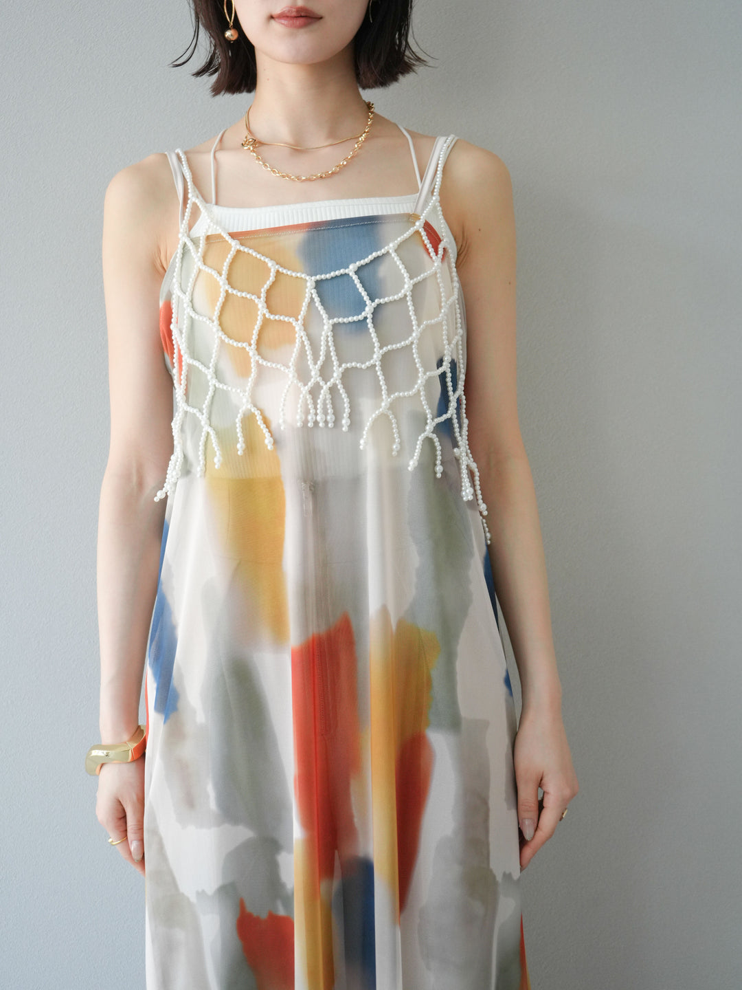 [予約]ビーズビスチェ/オフホワイト