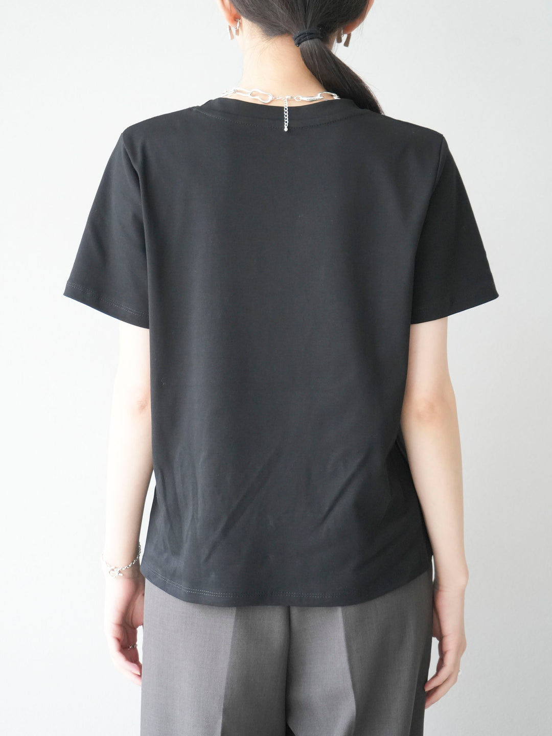 [予約]バーコードプリントTシャツ/ブラック