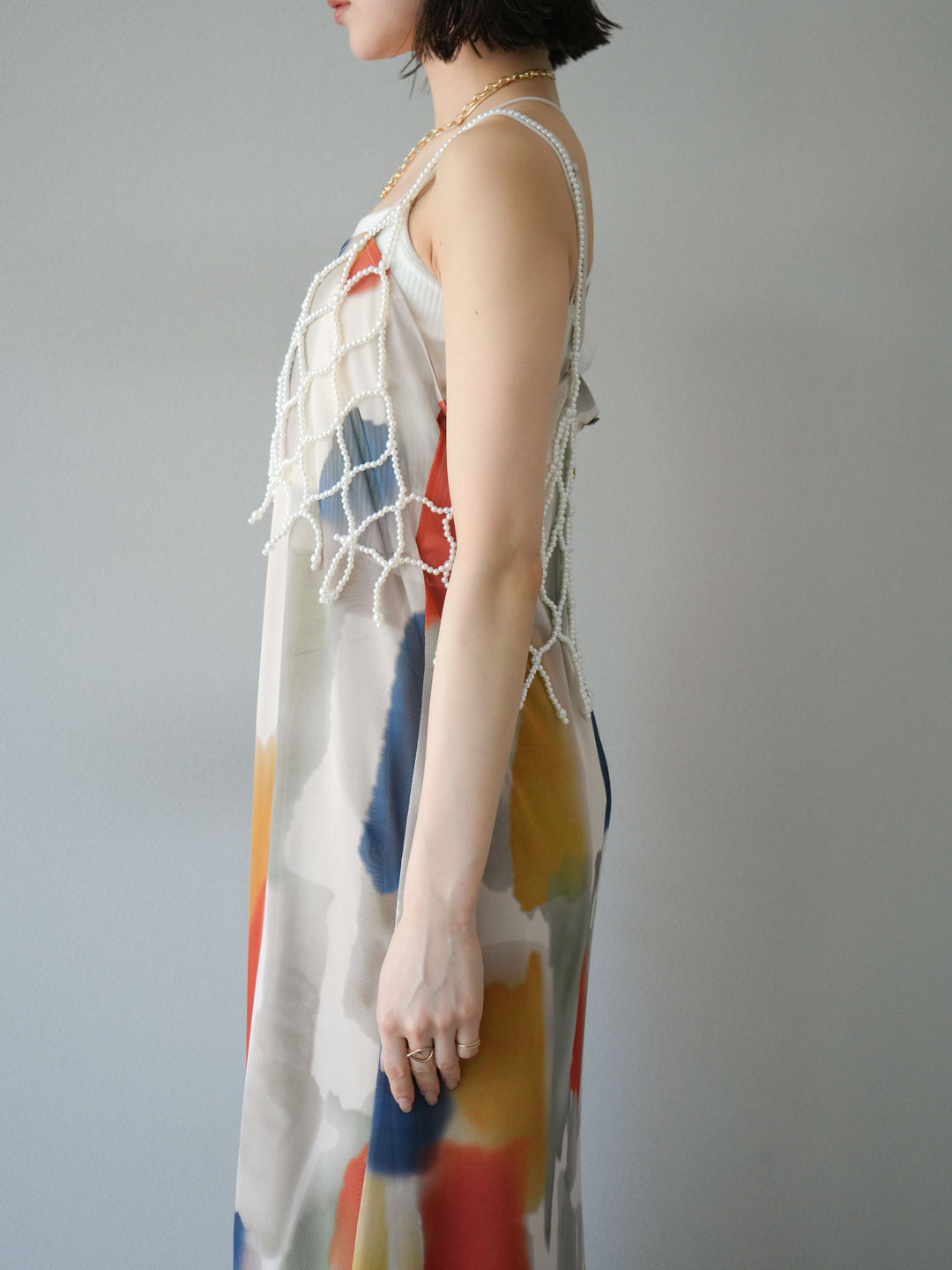 [予約]ビーズビスチェ/オフホワイト