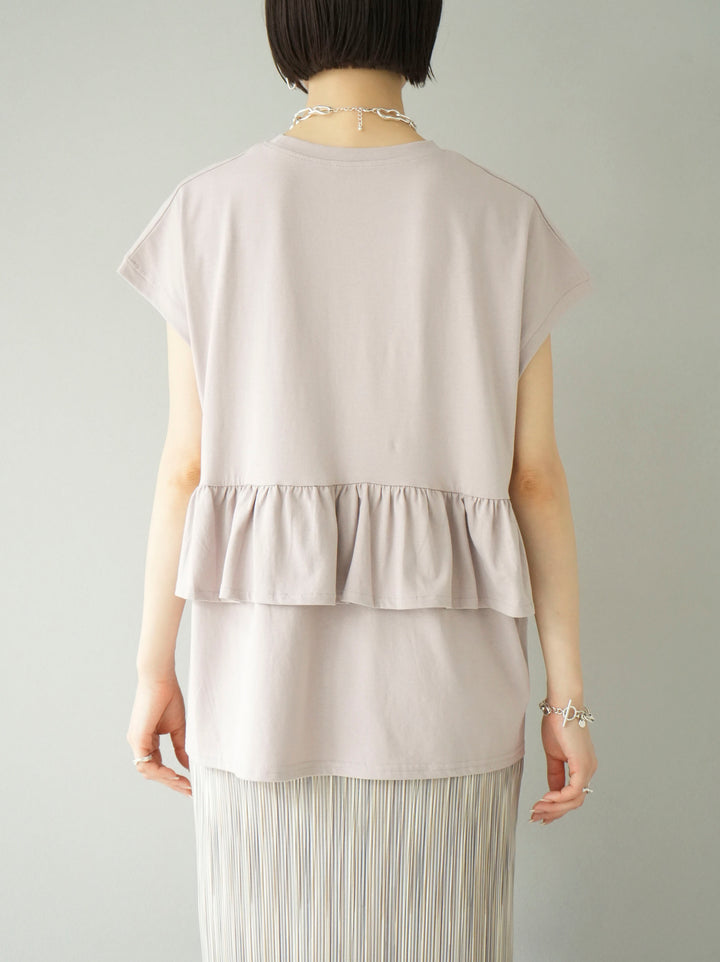 [Pre-order] Back frill T-shirt/pink