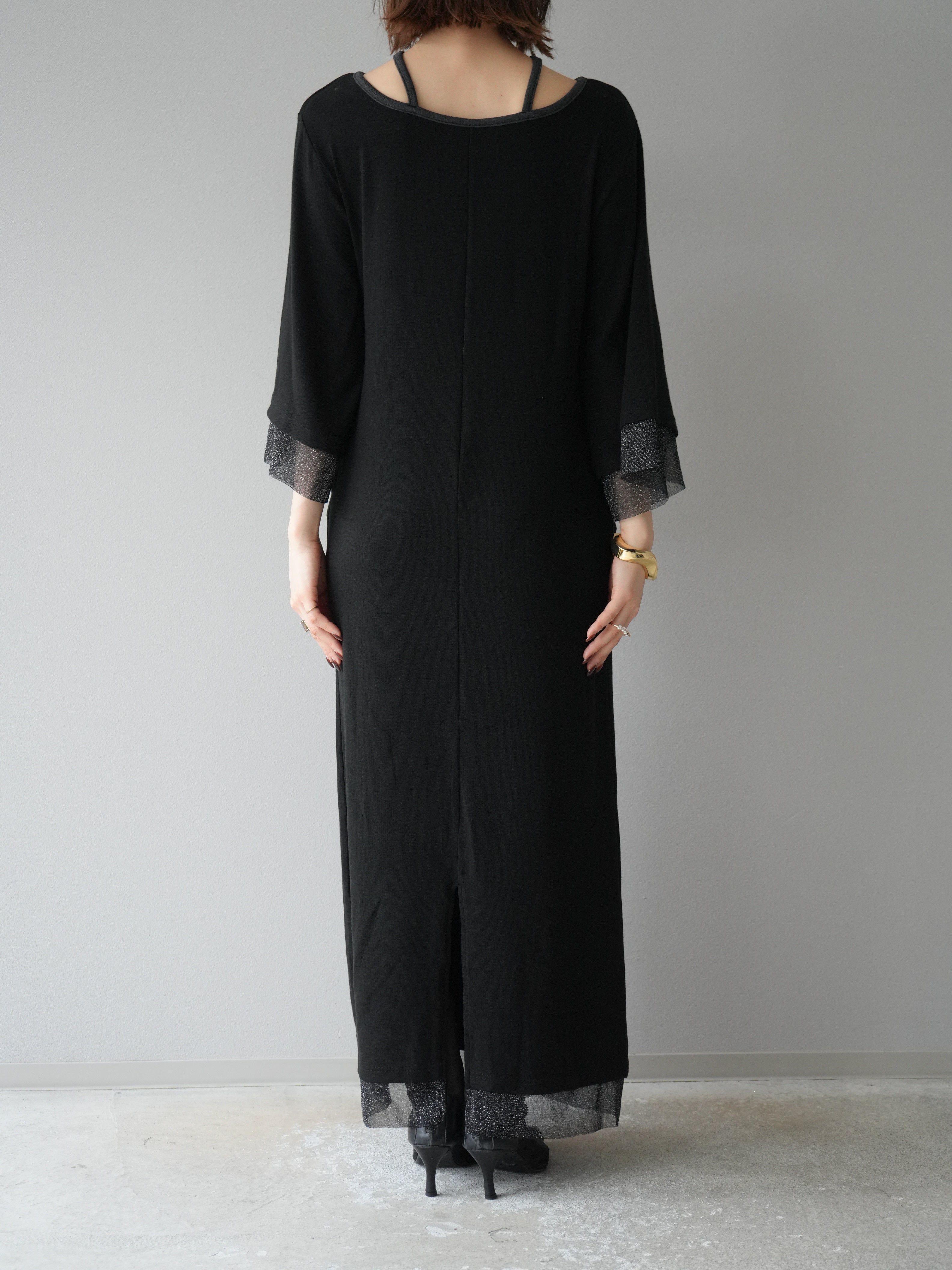 lumignon kirakira fur knit op ワンピース ルミニョン Lumignon kirakira fur knit op ホワイト