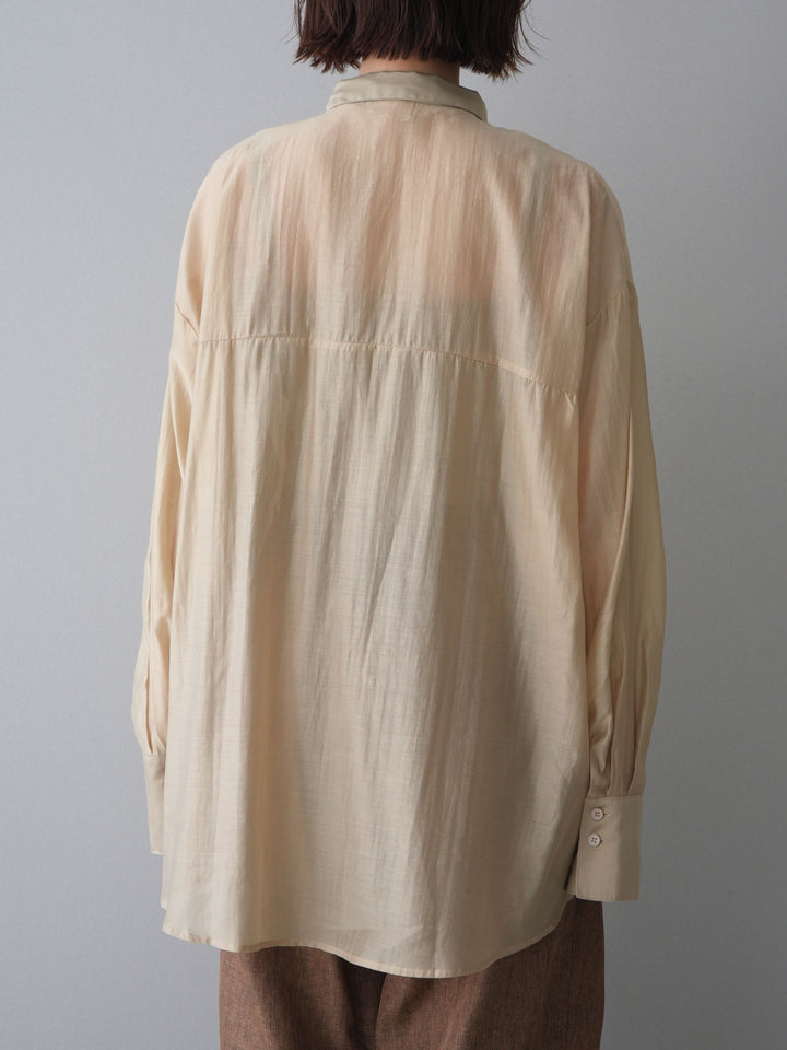 [予約]シアーオーバーシャツ/beige