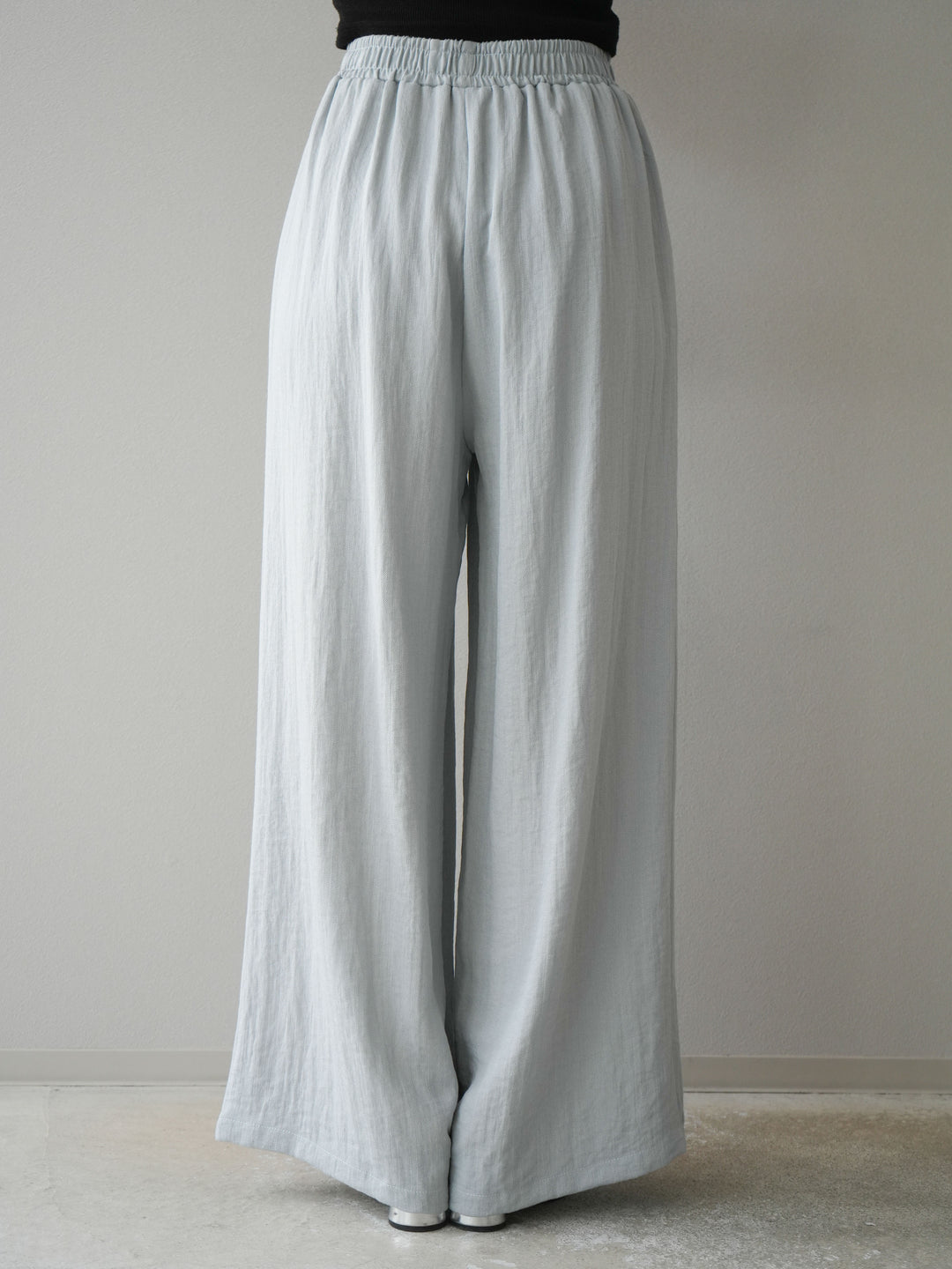 [SET]リネンライクスキッパーブラウス＆ワイドパンツSET UP