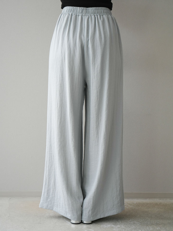 [SET]リネンライクスキッパーブラウス＆ワイドパンツSET UP