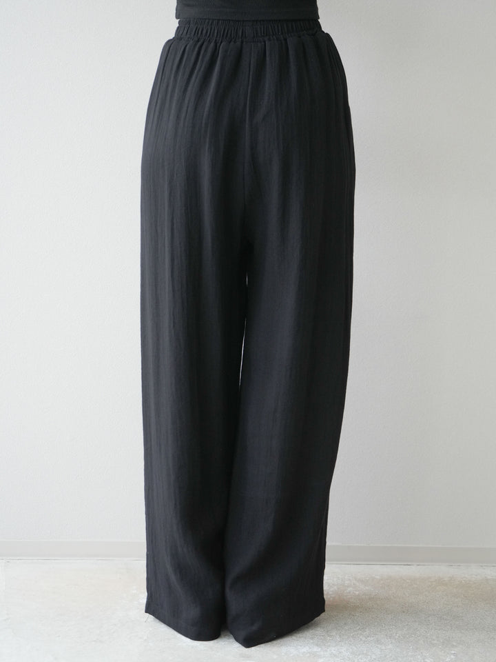 [SET]リネンライクスキッパーブラウス＆ワイドパンツSET UP