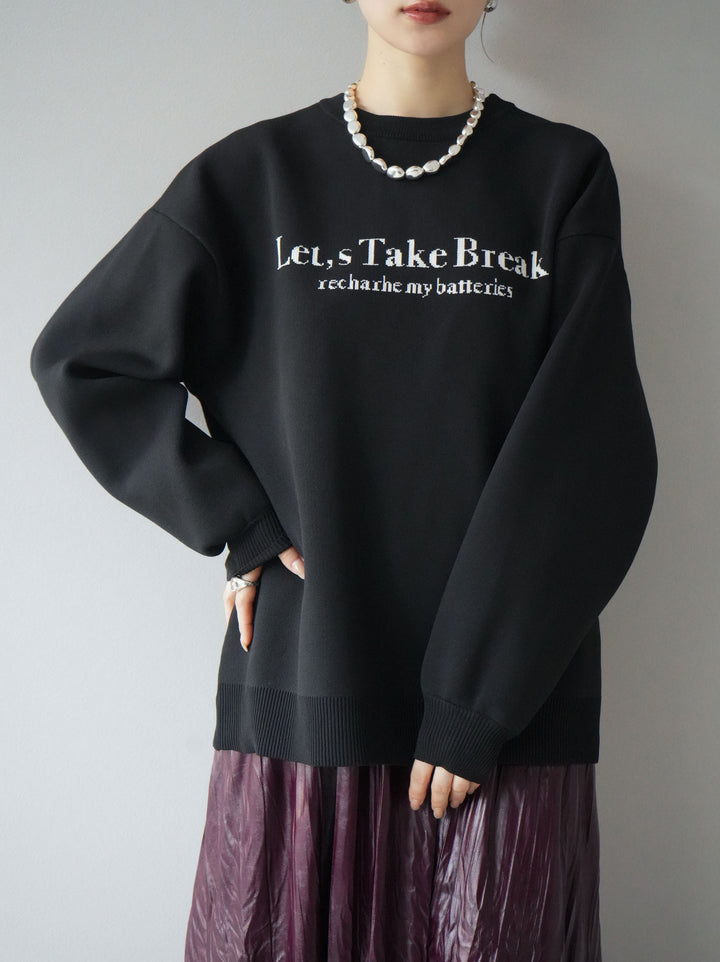 [予約]ミラノリブロゴニットプルオーバー/ブラック