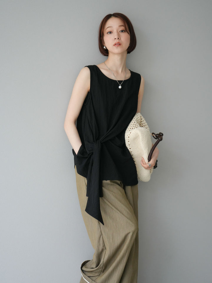 [SET] 前包式無袖上衣 + 前包式無袖上衣 (2 套)