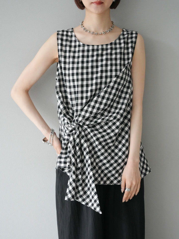 [SET] 前包式無袖上衣 + 前包式無袖上衣 (2 套)