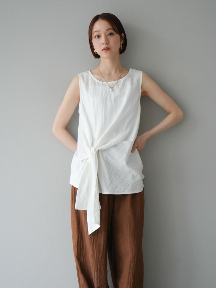 [SET] 前裹式無袖上衣 + 可選飾品套裝（2 套）