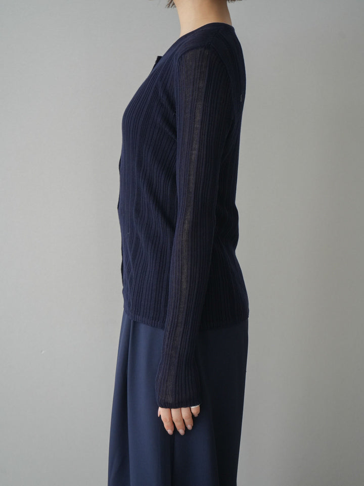 [予約]インナーレースキャミソール＆カーディガンアンサンブル/navy