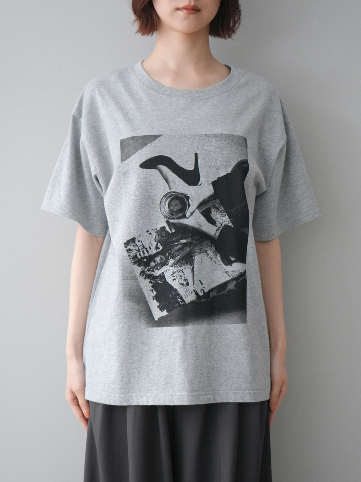 [予約]モノクロフォトTシャツ/mokugray1
