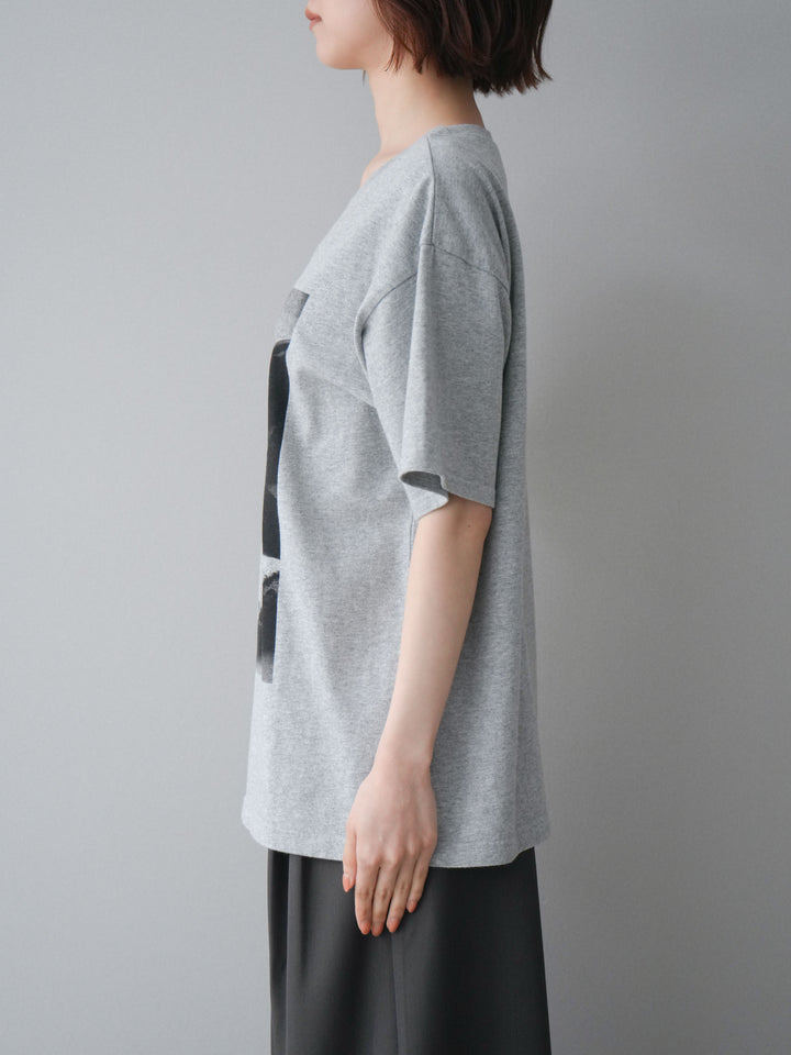 [予約]モノクロフォトTシャツ/mokugray1
