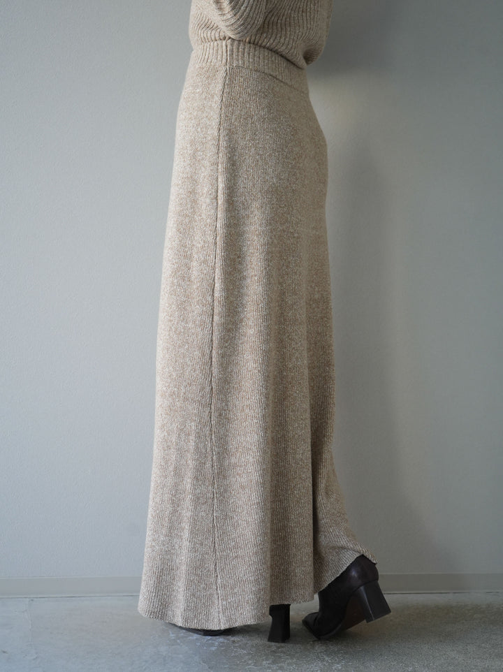 [予約]ホックディティールマルチWAYニットスカート/アイボリー